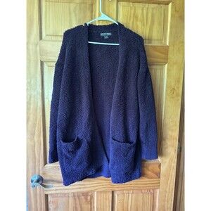 Barefoot Dreams Women's CozyChic Purple Cardigan Sweater Size Small/Medium